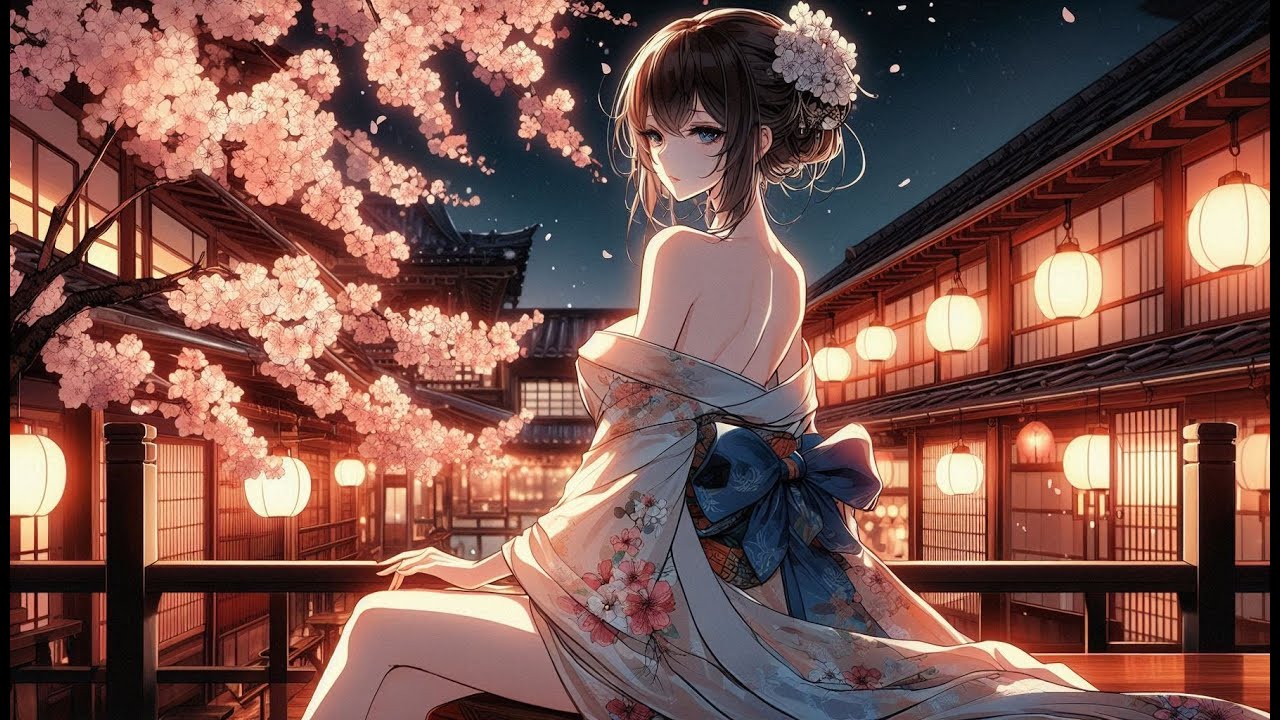 Cinematic Calm | Lofi Girl Cherry Blossom Aesthetic🌸