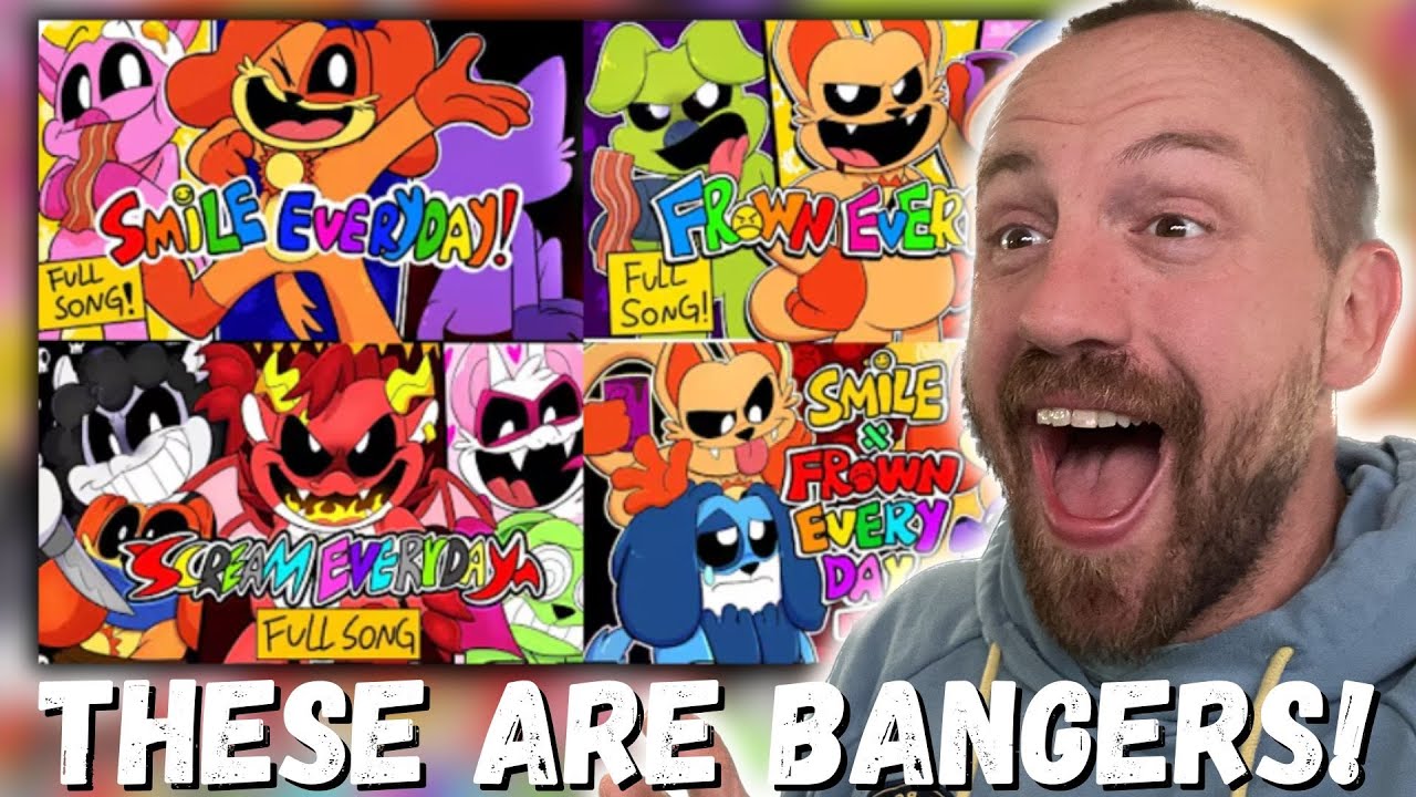 SMILE EVERYDAY song! (Poppy Playtime: Chapter 3) [SMILING CRITTERS FULLY ANIMATED SONG] REACTION!!!