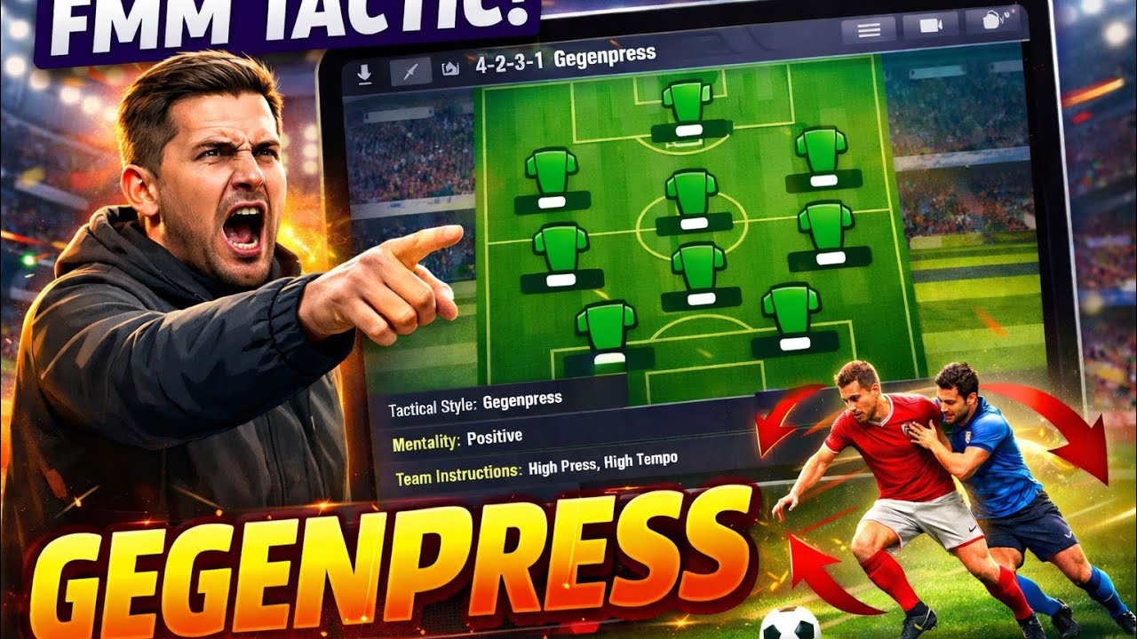BEST GEGENPRESS TACTIC IN FMM 26!!!