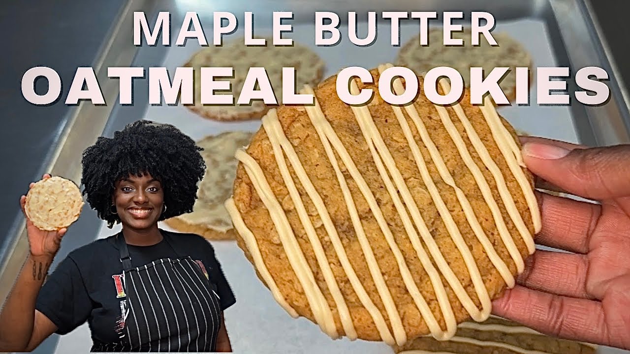 Chewy Oatmeal Cookies w/Maple Butter Icing | Easy Tutorial