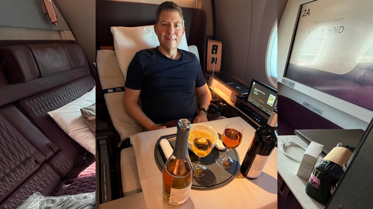 Обзор полета первого класса на самолете Japan Airlines A350-1000 (JAL LAX-HND) - Зал ожидания Qan...