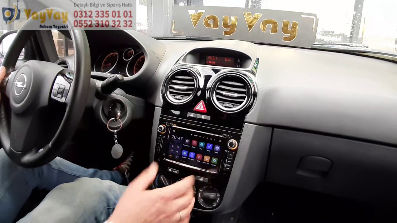 Opel Corsa android multimedya navigasyon ekran sistemi inceleme - Vay Vay Ankara Teypçisi