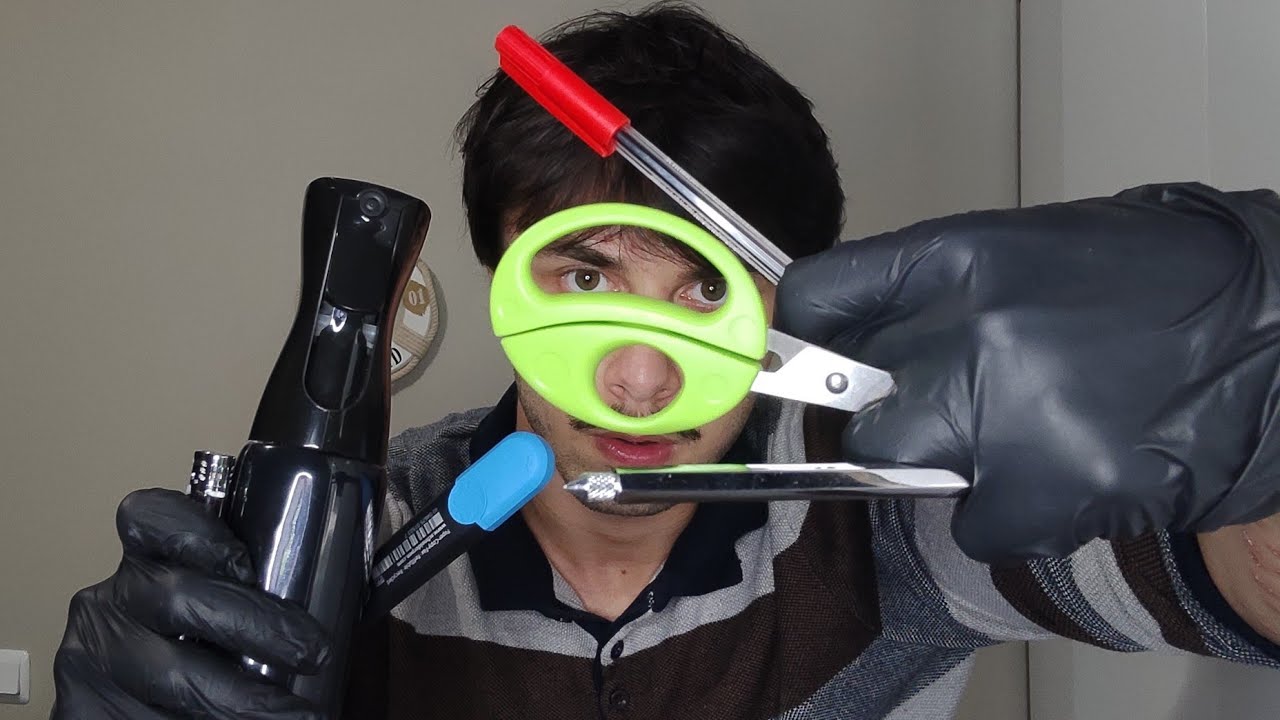 ASMR Fast ADHD Examination (chaotic, personal attention, focus & follow, burning your face)