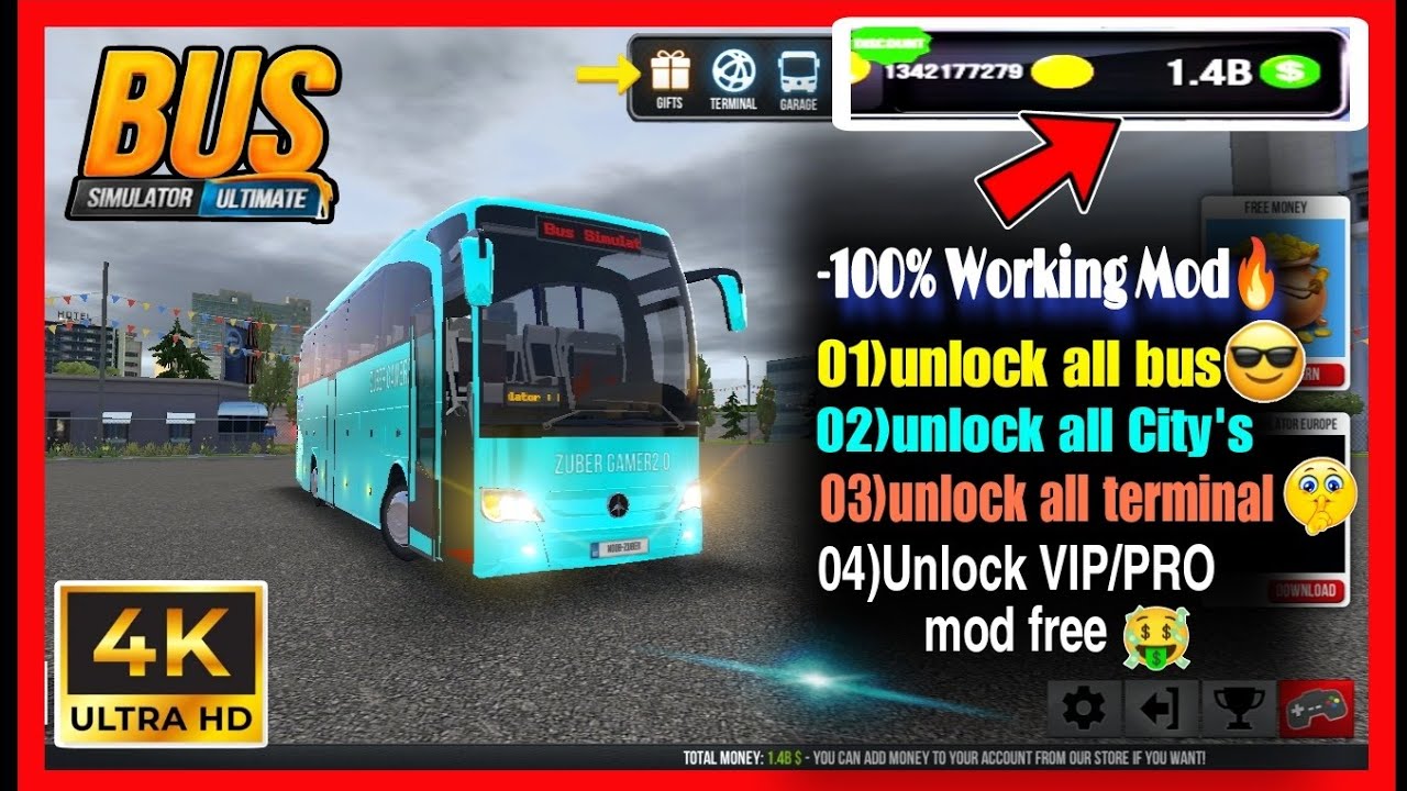 Bus Simulator Ultimate mod apk v2.1.9 🚌 || unlock all bus,unlock all city's & unlock all Terminal🔥