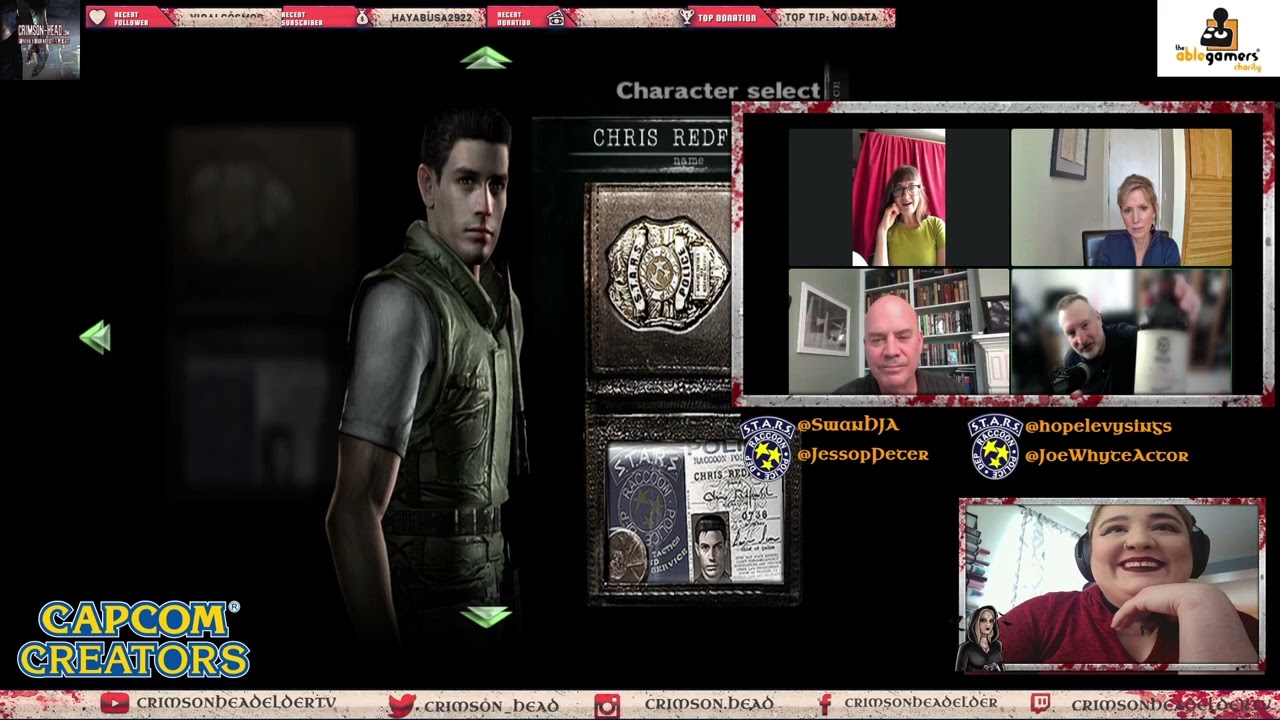 RESIDENT EVIL REMAKE ALL MAIN CAST ON 1 LIVESTREAM!