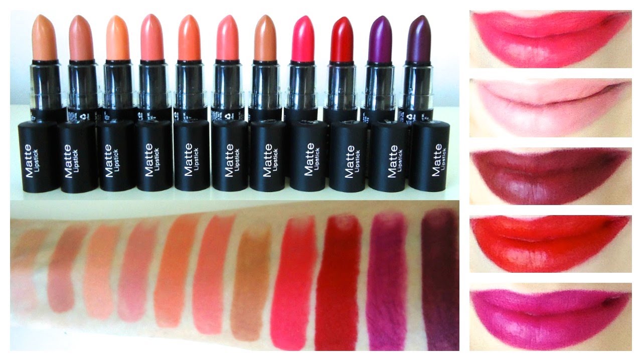 NYX Matte Lipstick + Lip Swatches ALL New Shades 2014