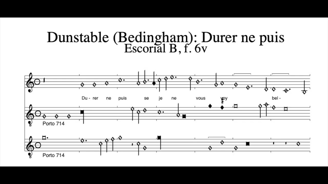 lesson about how to read early polyphonic music