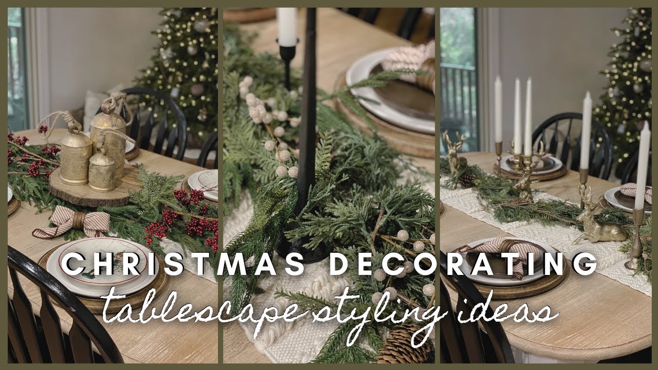 Christmas Decorating | tablescape styling ideas