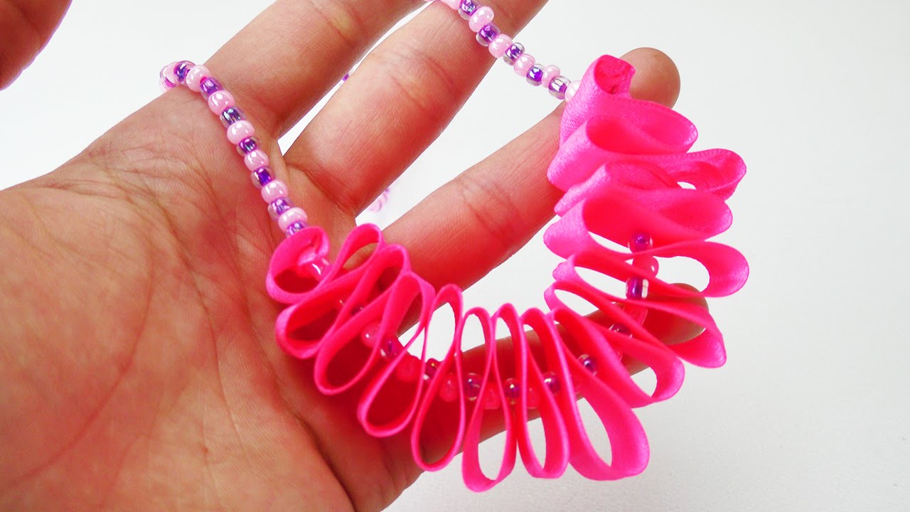 Coole Statementkette selber machen | Schmuck mit Perlen herstellen DIY | Für Kinder als Geschenk