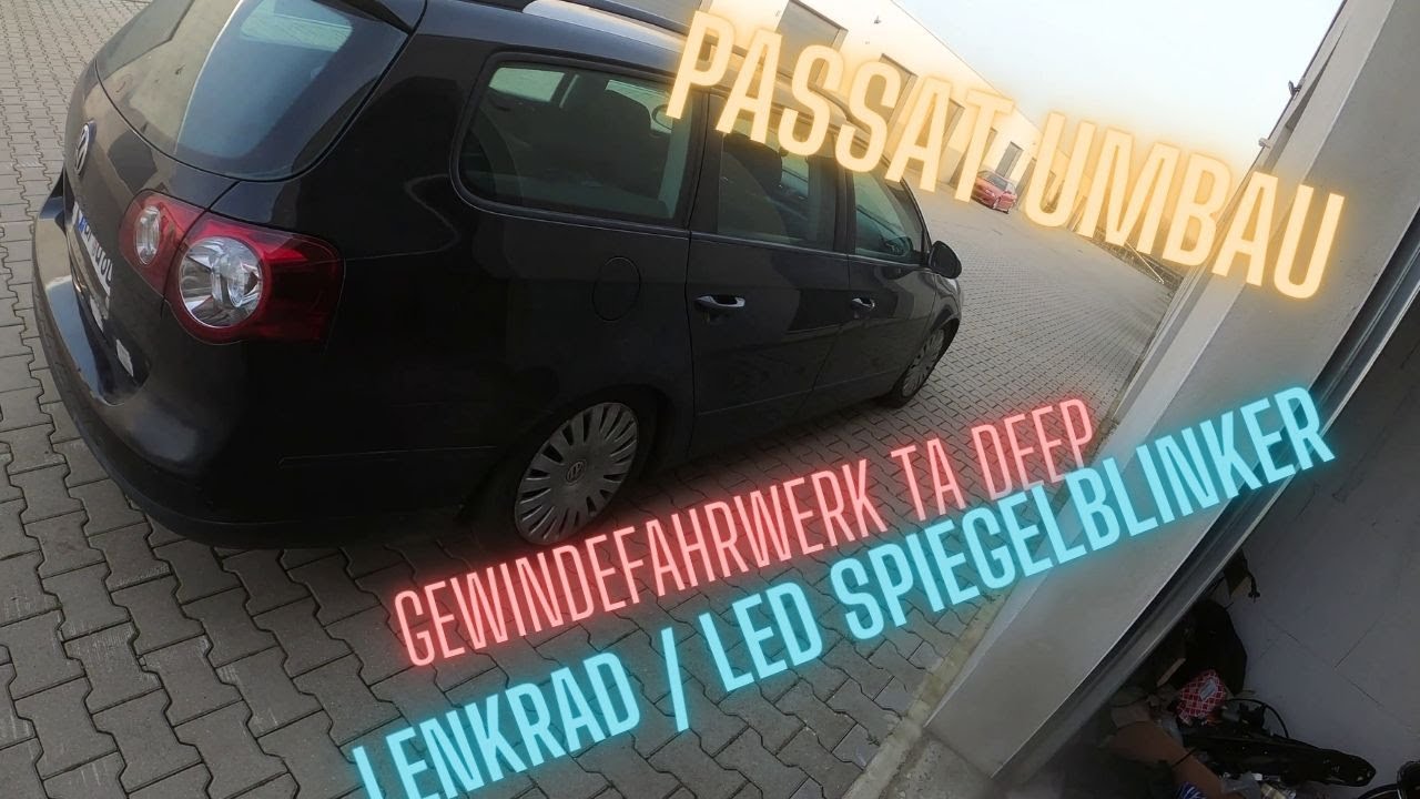 Passat B6 3c5 Gewindefahrwerk TA DEEP / Lenkrad / Led Smoke Spiegelblinker / Kirschrote Rückleuchten