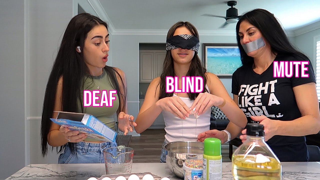 BLIND, DEAF, & MUTE BAKING CHALLENGE