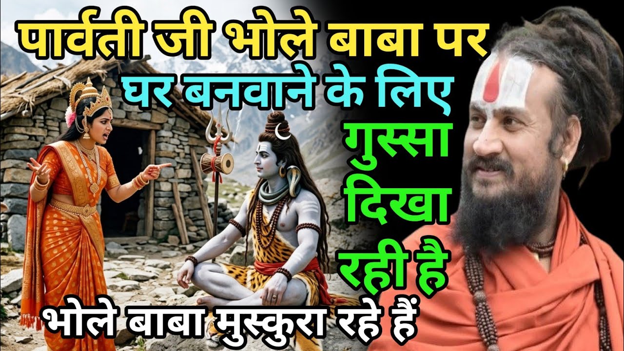 भोले बाबा बिना घर के हैं एक दिन पार्वती जी गुस्सा हो गईं फिर भोले बाबा ने | vipin Bihari Das Bundeli