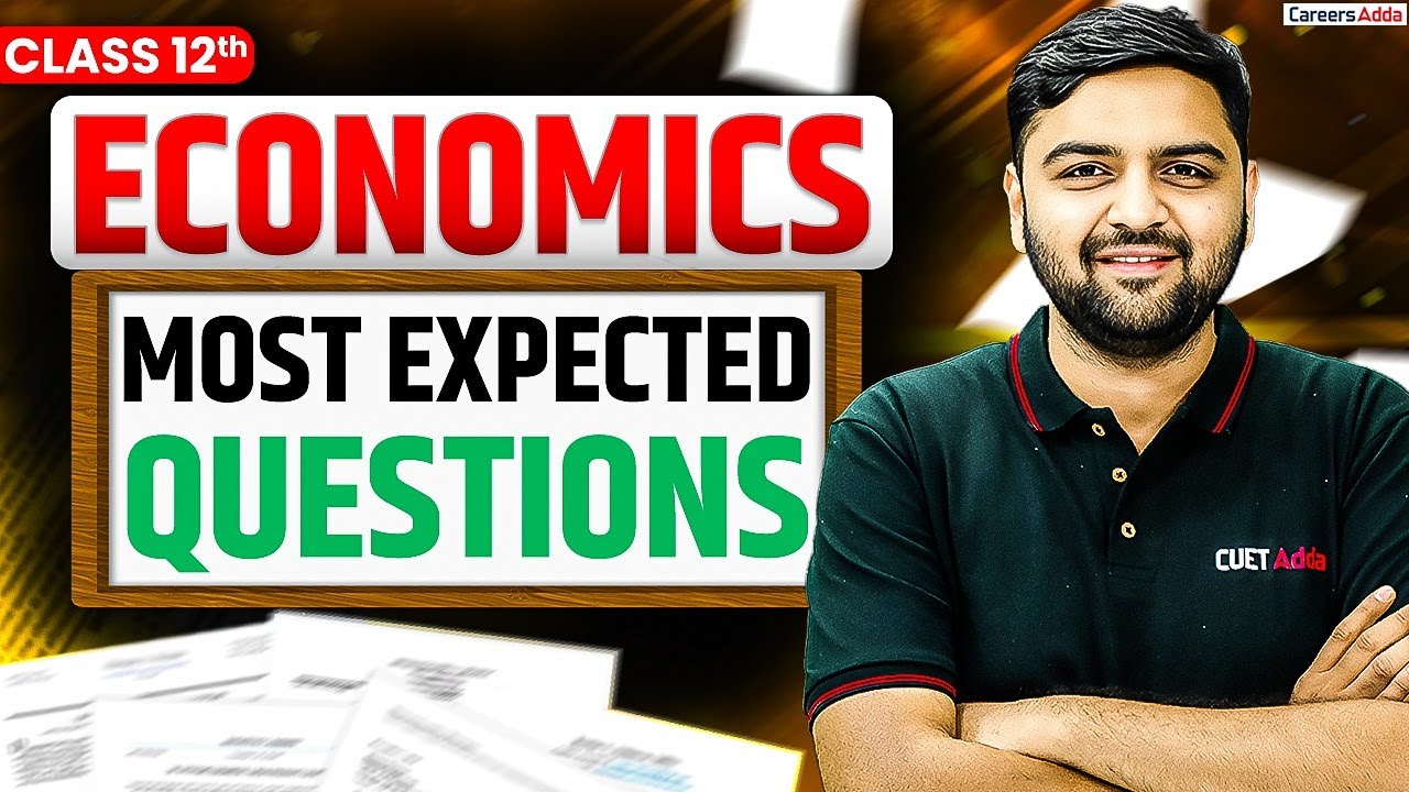 Class 12 Economics Important Questions 2026 🔥 | Board Exam Most Expected Questions