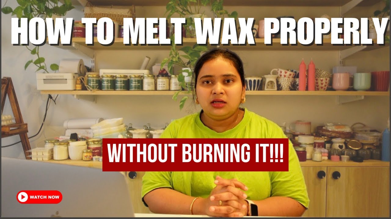 How to Melt Wax Properly Without Burning It | Candle Making for Beginners #candlebusiness #candles