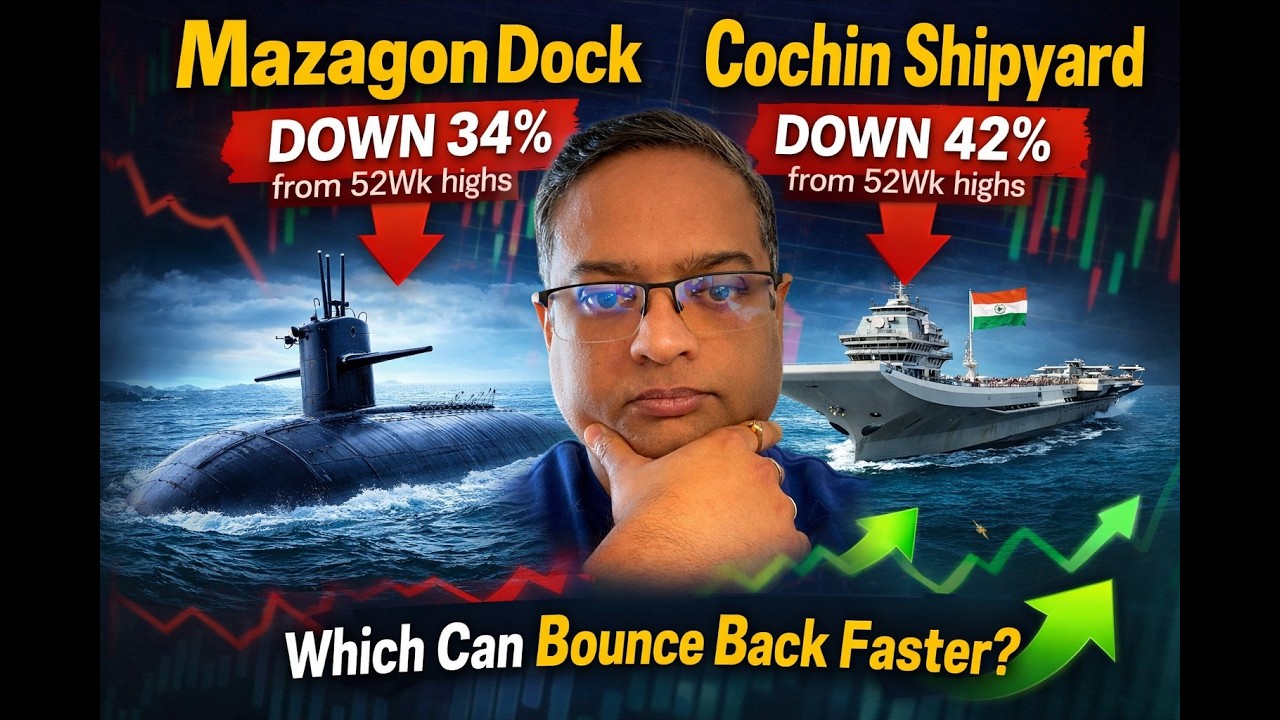 Mazagon Dock vs Cochin Shipyard | Which Defence Stock Will Bounce Back Faster?