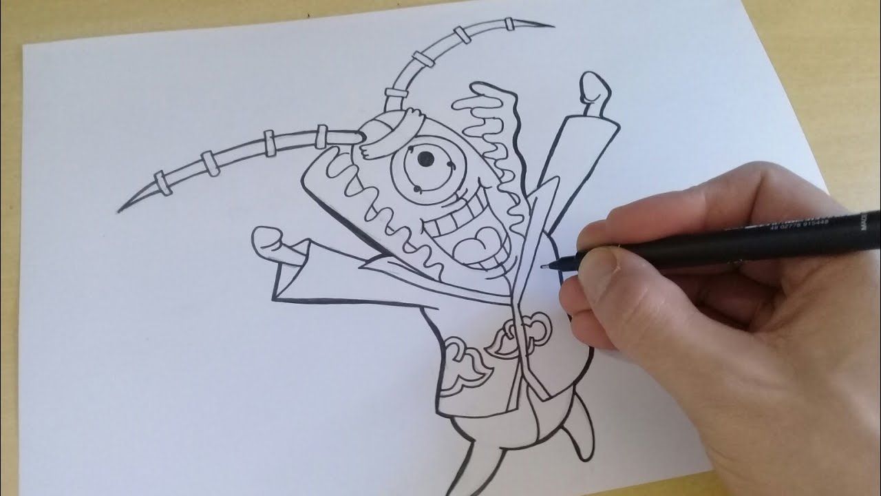 COMO DESENHAR o PLANKTON da AKATSUKI passo a passo