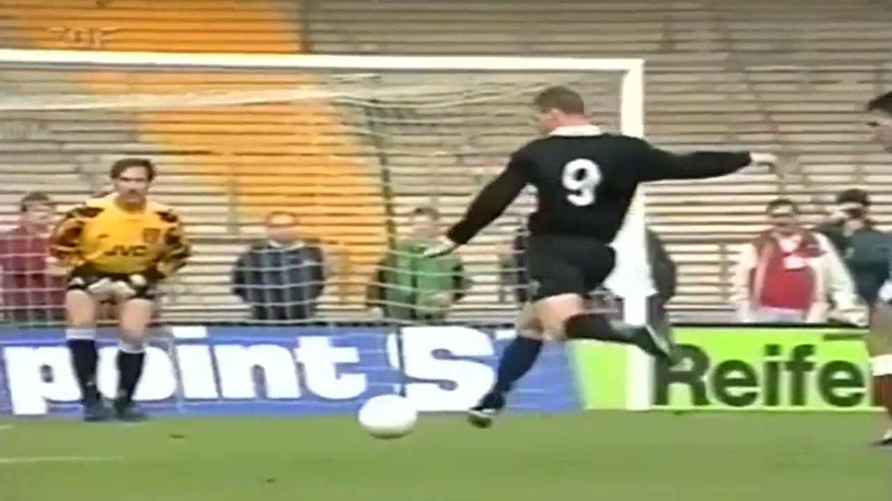 Andrzej Juskowiak gole Borussia M. - Arsenal 3-2 Puchar UEFA 24.09.1996