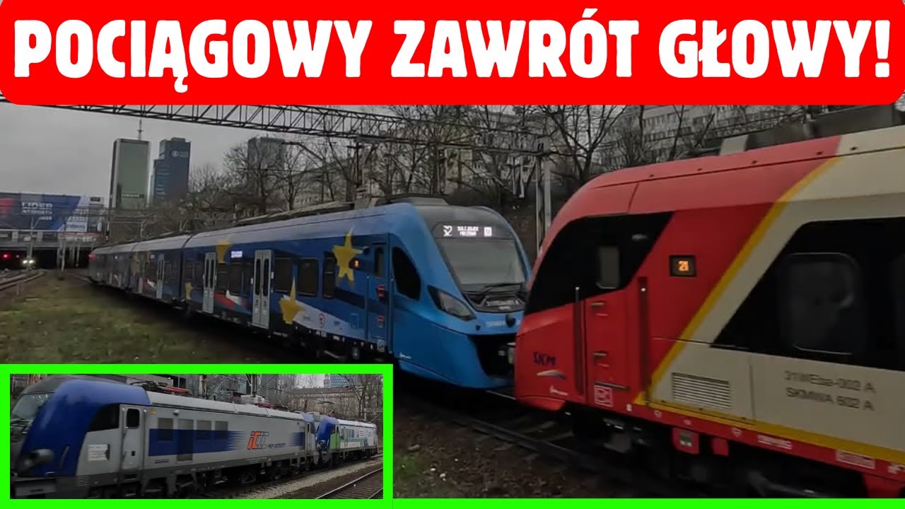 Dużo pociągów na stacjach Warszawa Ochota i Warszawa Główna!