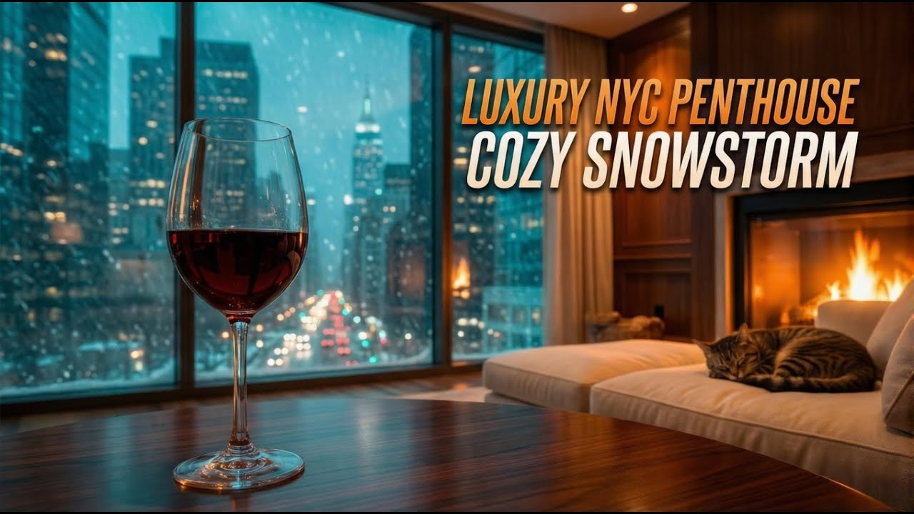 New York Jazz Lounge 2026 🌃 Luxury Penthouse Ambience & Smooth Vocal Jazz (4K)