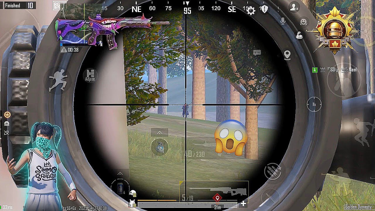 Pro sniper vs full squad ⚜️ #bgmi