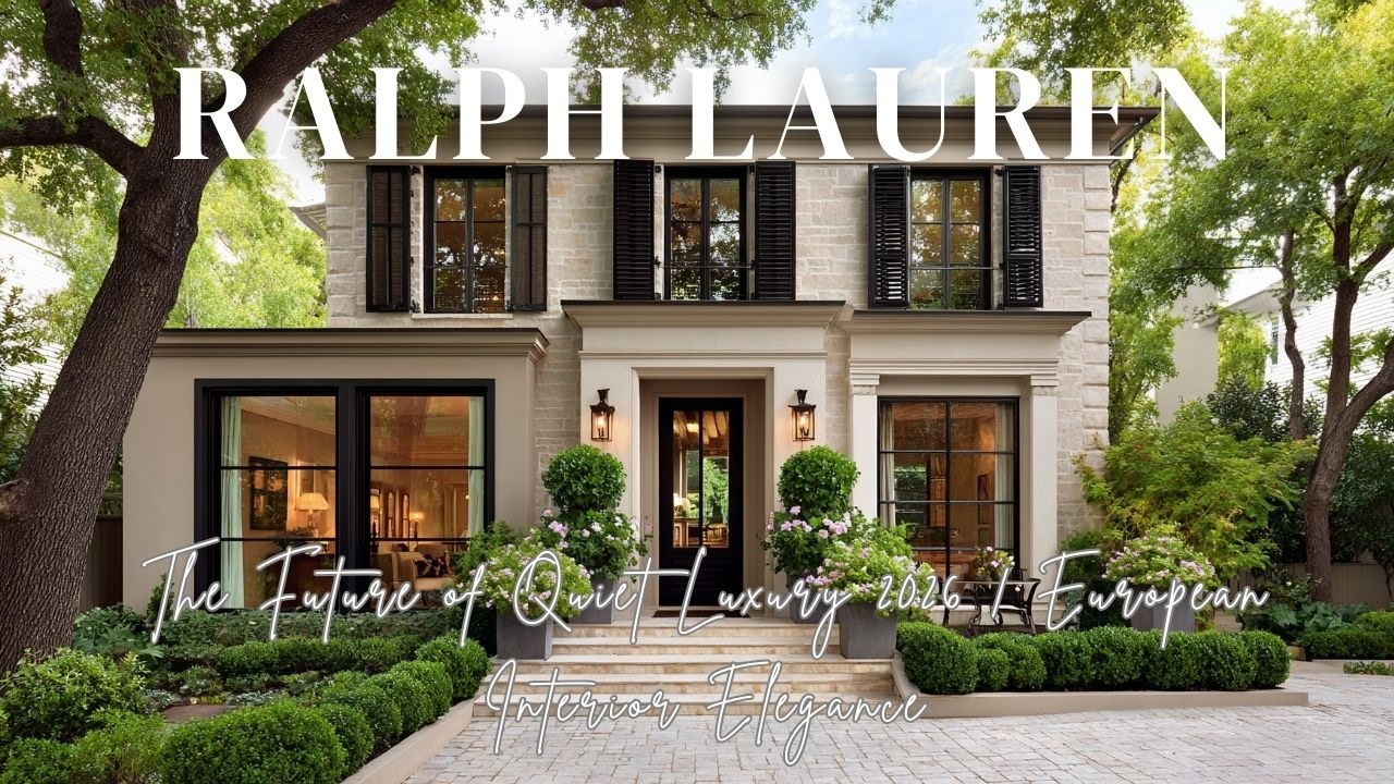 The Future of Quiet Luxury 2026  European Interior Elegance Inspired by Ralph Lauren Home