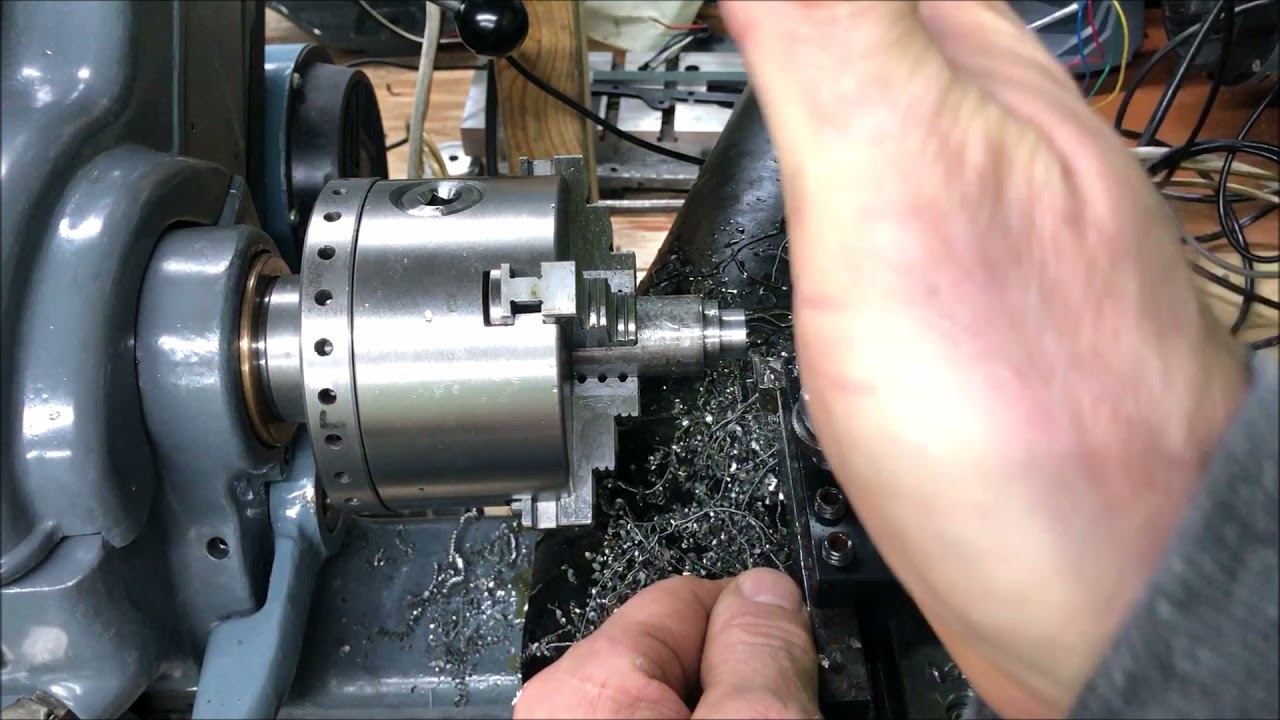 Myford Super 7 -  test cuts - part 1: with solid tool post and ELS
