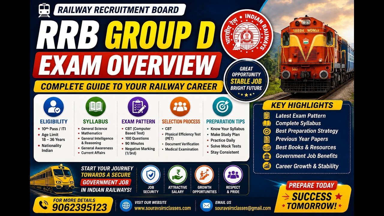 ОБЗОР ЭКЗАМЕНА RRB GROUP D