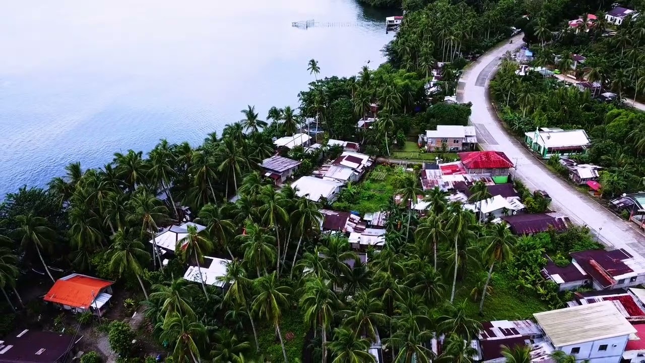 Barangay Kawayan Aerial video Libagon southern leyte 