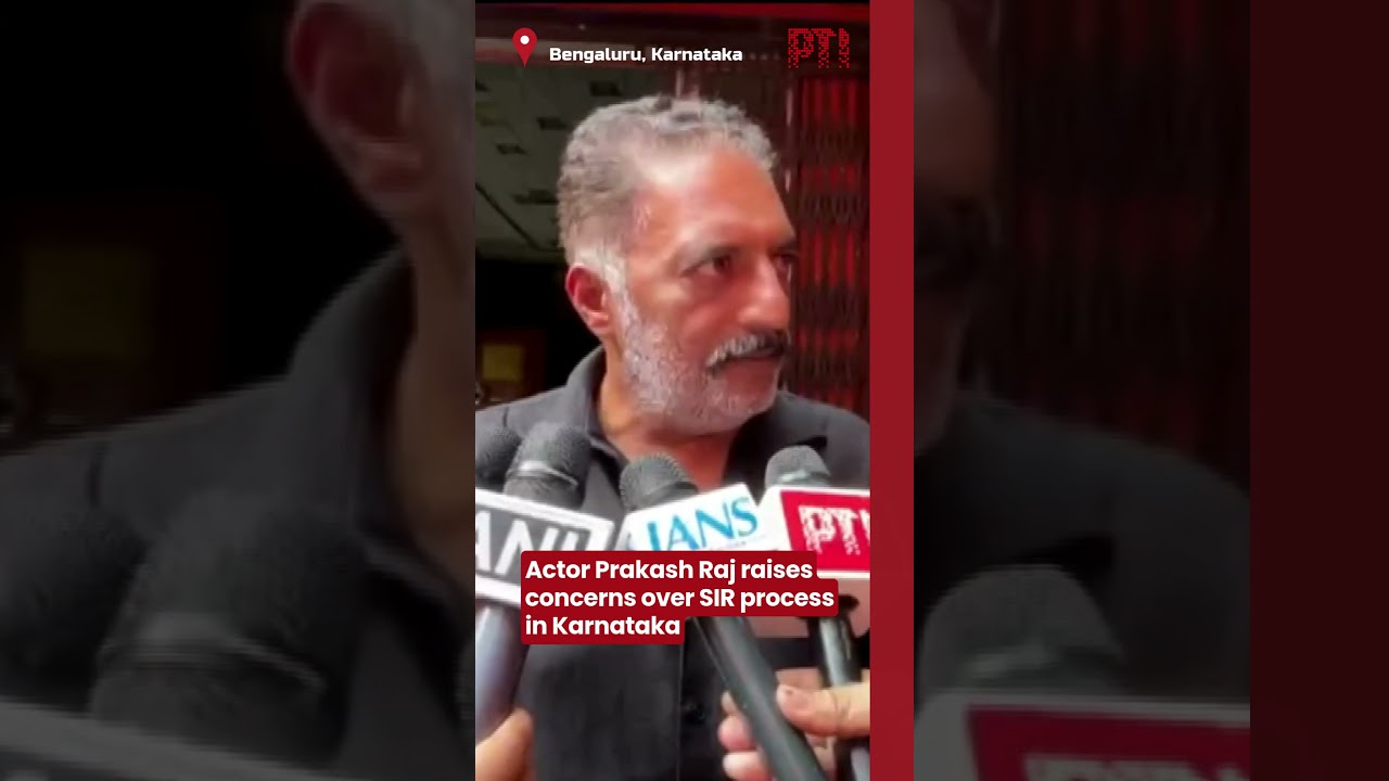 Actor Prakash Raj raises concerns over SIR process in Karnataka