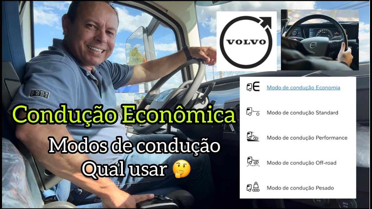Volvo Condução Econômica como Utilizar modos de condução Econômico Standard Performance Off Road HD