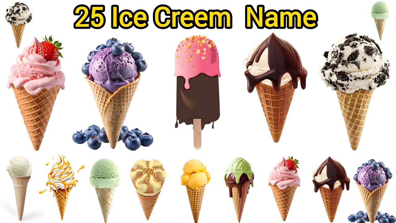 25 Ice Cream Names | बच्चों के लिएमजेदार आइसक्रीम के नाम हिंदी और इंग्लिश में| GK Kids Study