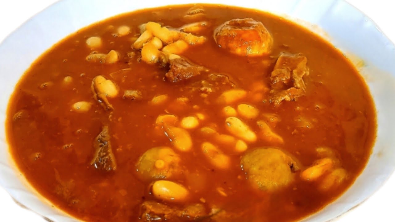 شلەی فاسۆلیا بە ئێسکە گۆشت | Delicious White Bean Stew Recipe