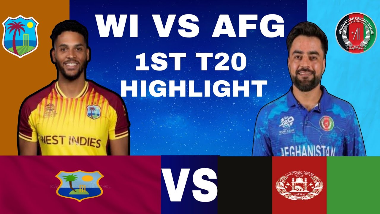 AFGHANISTAN VS WEST INDIES 1ST T20 MATCH HIGHLIGHT || WI VS AFG FIRST T20 MATCH HIGHLIGHT 