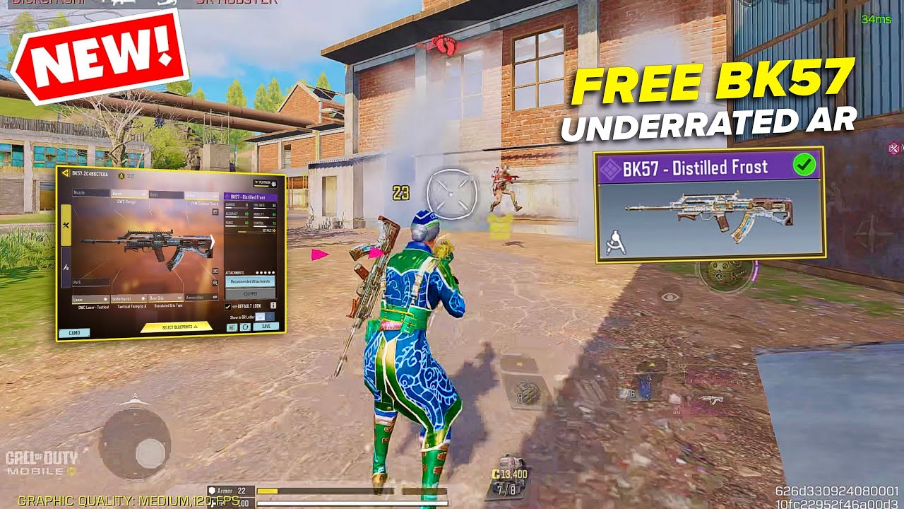 *NEW* UNDERRATED AR FREE BK57 - DISTILLED FROST IN COD MOBILE | SOLO VS SQUAD