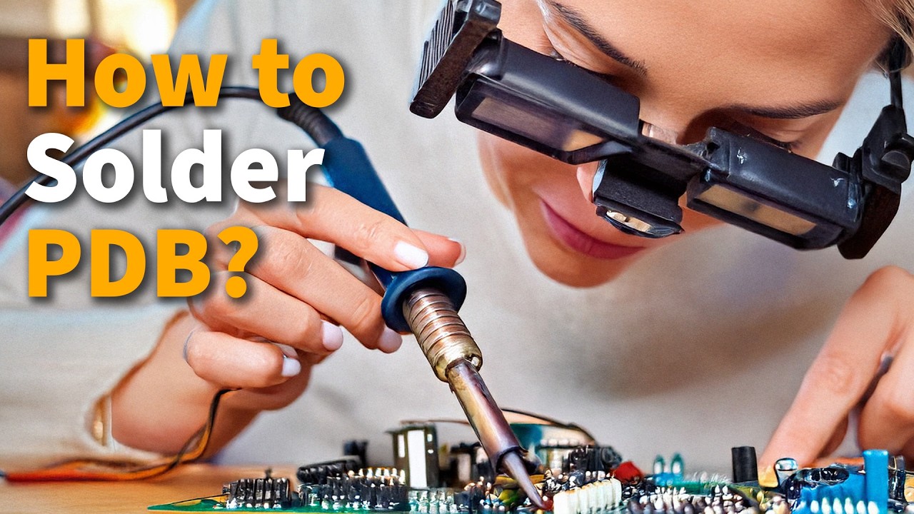 How to solder cables to PDB? Soldering for beginners