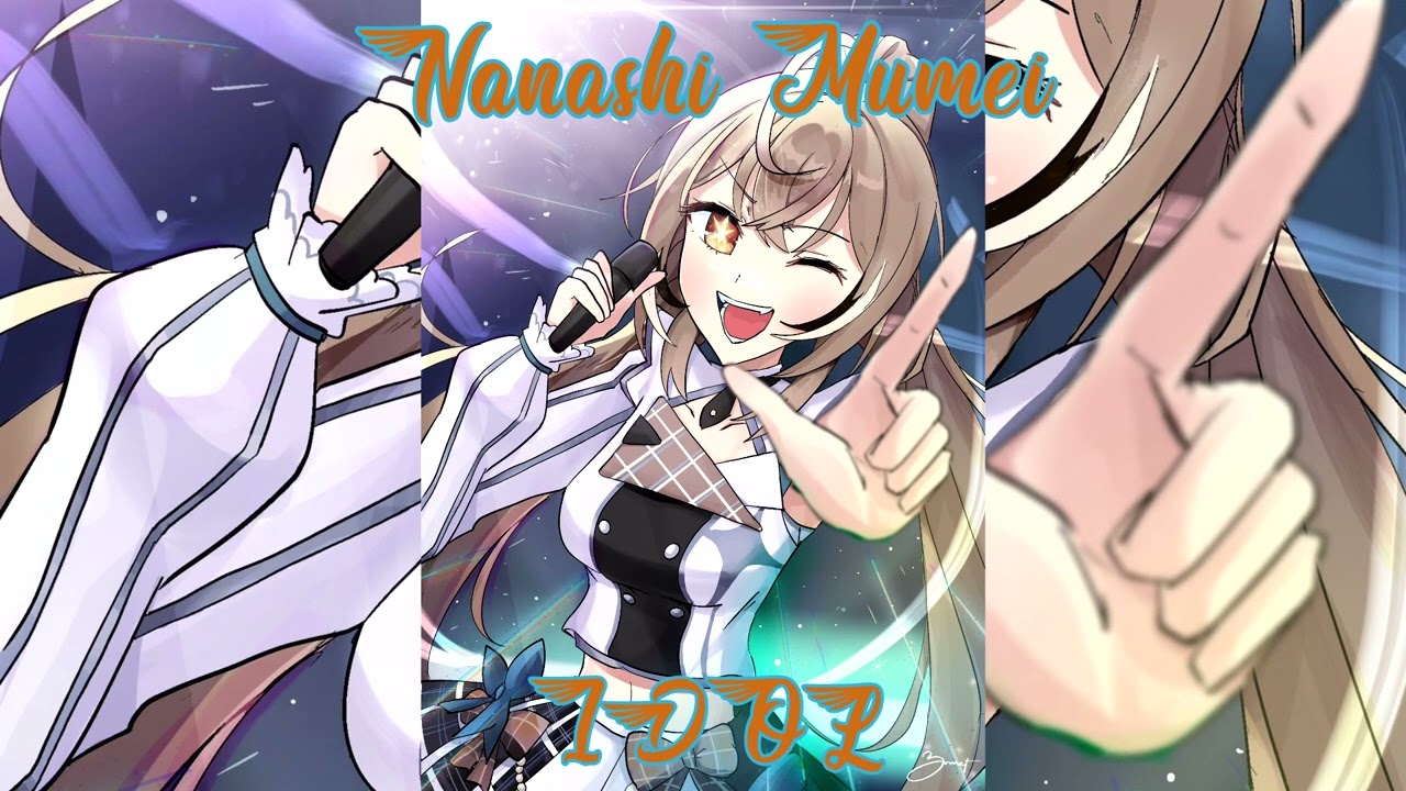 Nanashi Mumei Sings IDOL By Yoasobi (Remastered Karaoke Clip)