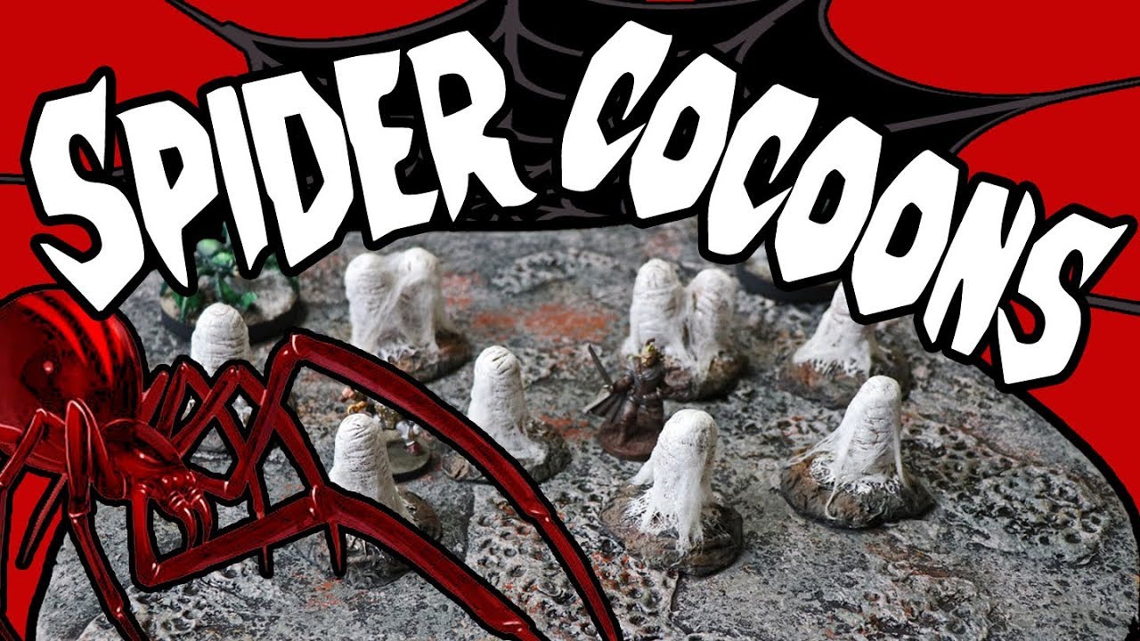 🎃 SPIDER WEB COCOONS 🎃Miniature Tutorial for Dungeons and Dragons (DM's Craft / Short Tip 113)
