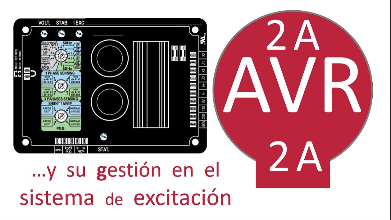 AVR parte 2 A. Reguladora de voltaje (tensión) automática y su gestión en el sistema de excitación.