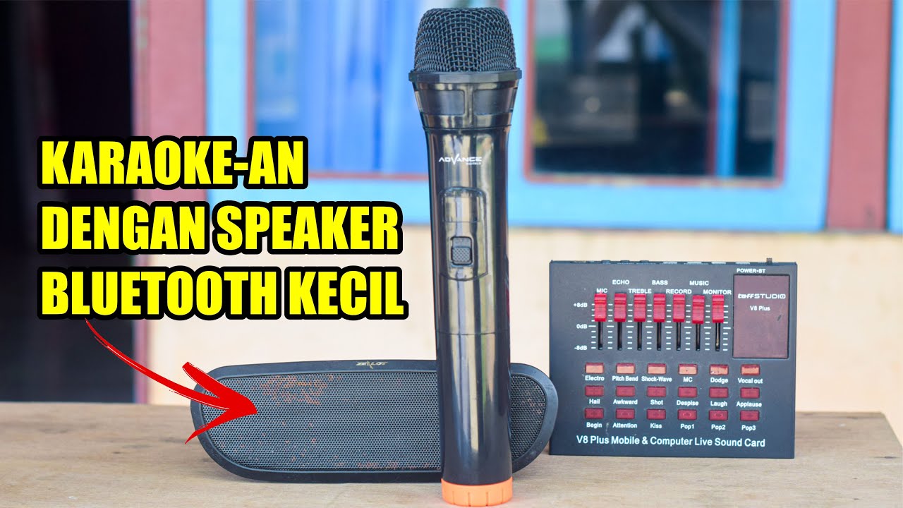 SPEAKER BLUETOOTH kecil buat KARAOKE. Begini cara menghubungkan Soundcard dengan speaker bluetooth