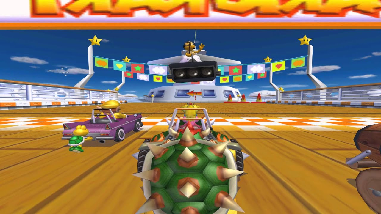 Mario Kart Double Dash - Bowser & Peach - Flower Cup Mirror