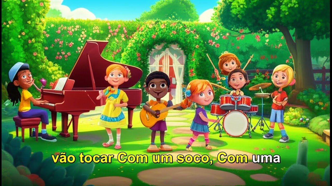 NAS NOTAS DO MEU CORAÇÃO - MÚSICA INFANTIL DIVERTIDA - Trilha sonora de desenho animado