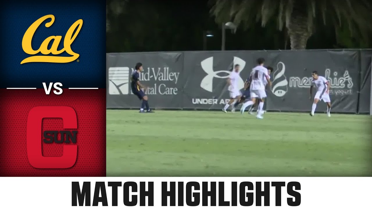 Cal vs. CSUN Match Highlights | 2024 ACC Men's Soccer