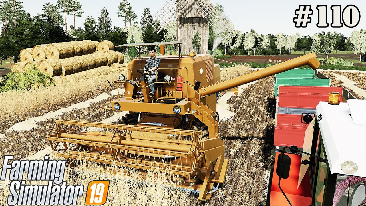 FS 19 |OLD FARM| We start harvesting wheat. | Timelapse #110