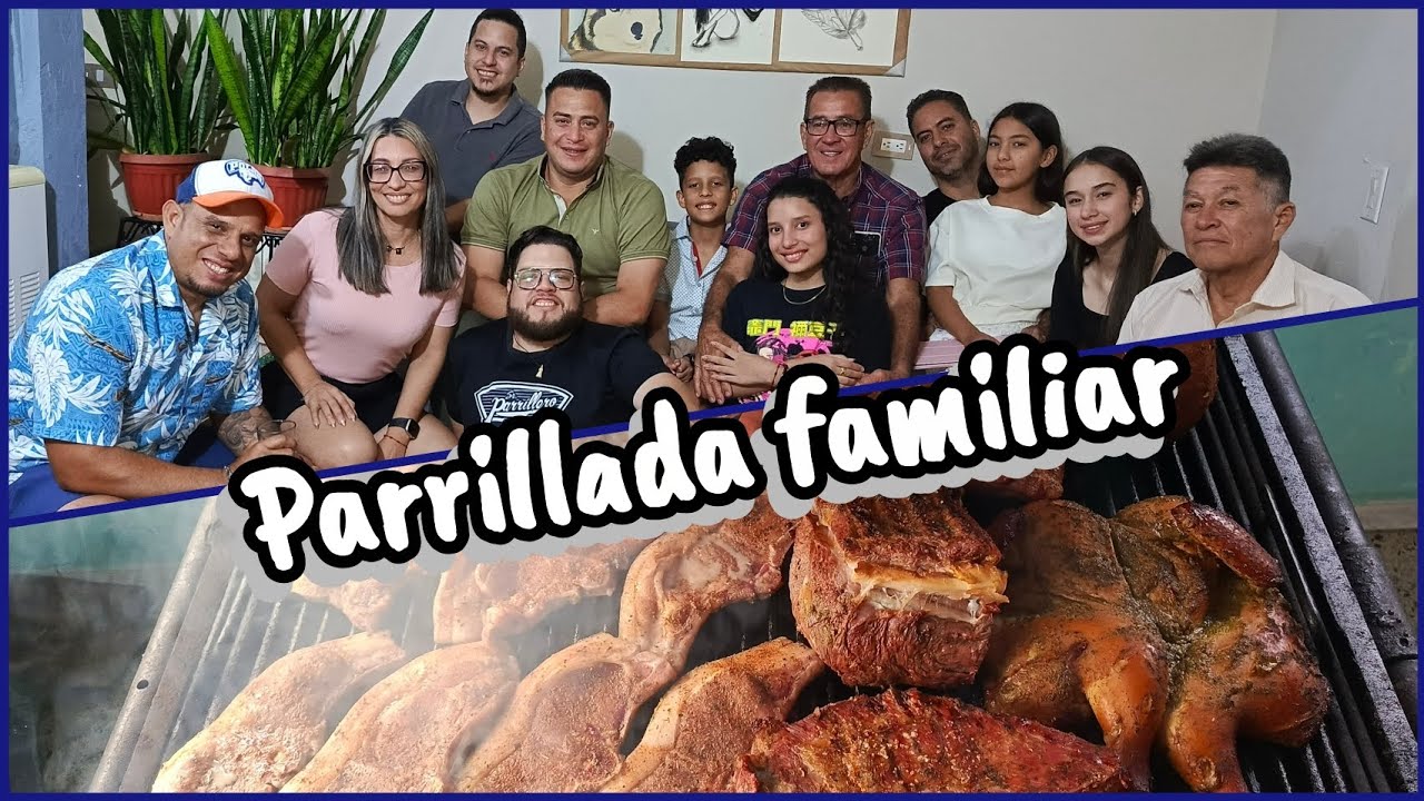 Super parrillada familiar. Luego de tanto insistir, al fin nos pudimos reunir