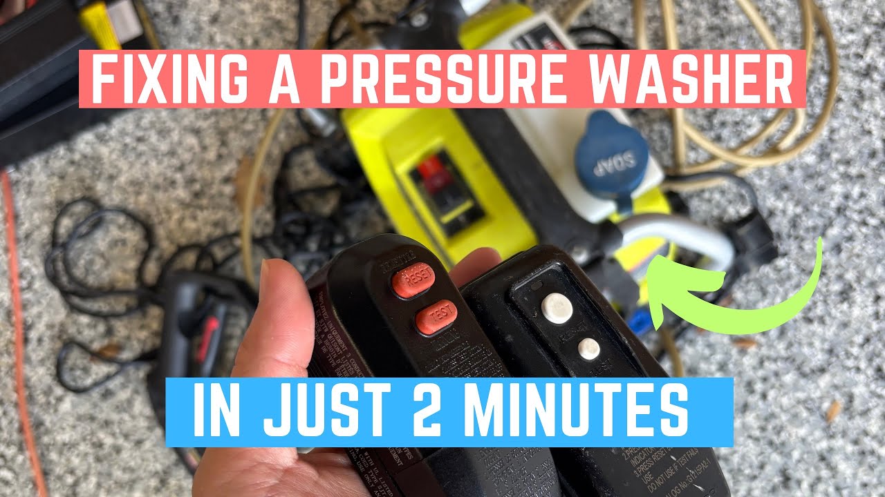 Ryobi Pressure Washer Stopped Working? EASY FIX In 2 Minutes!