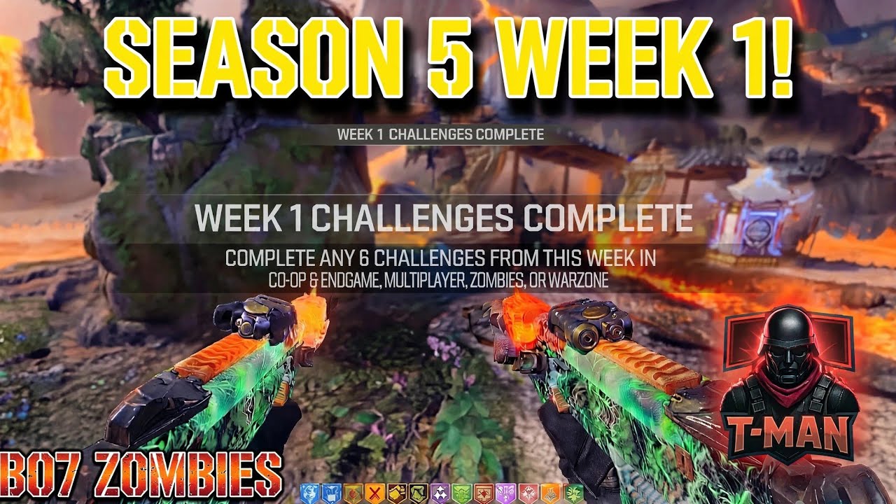 Season 5 Week 1 Challenges in ONE GAME! (BO7 Zombies)