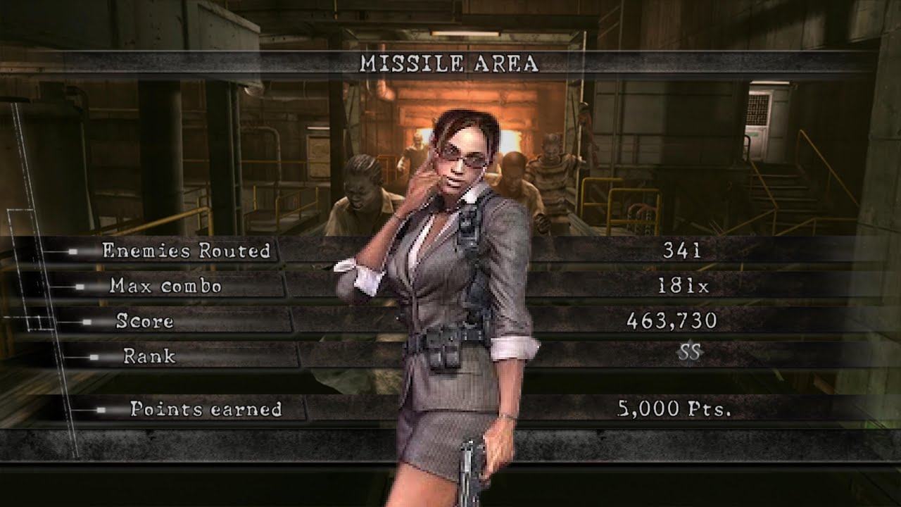 RESIDENT EVIL 5 Mercenaries No Mercy: Sheva Business Missile Area SS
