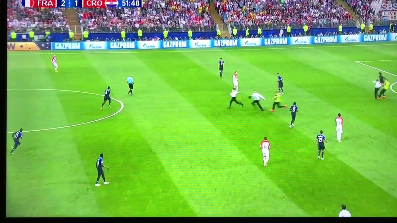 Pitch Invasion - FIFA World Cup Final - 2018 - Streakers