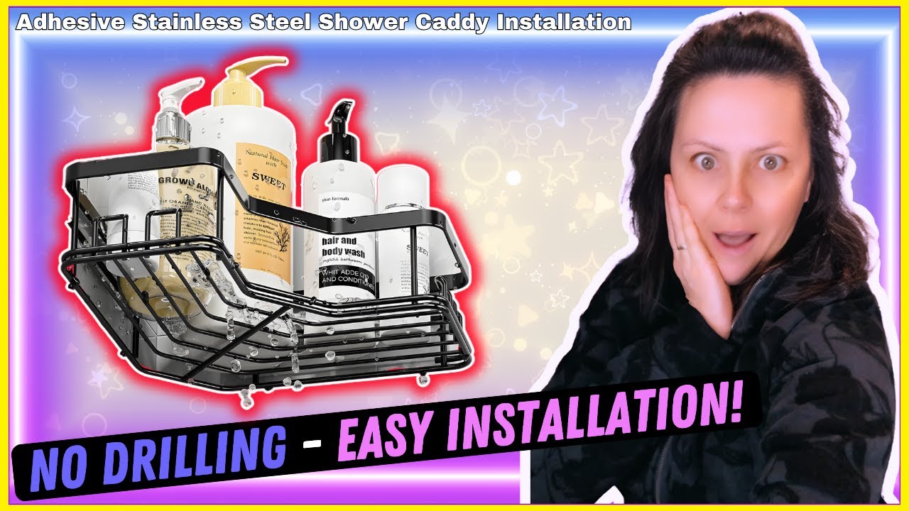 Easy No-Drill Corner Shower Caddy Install | Max Space & Style