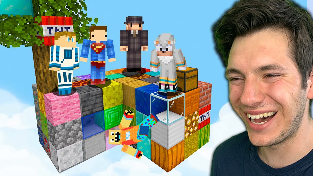 5 YOUTUBERÓW NA SKYBLOCK KTÓRY LOSUJE SIĘ CO 10 SEKUND! (Tritsus, Doknes, Dilerek, Mwk, Zipek)